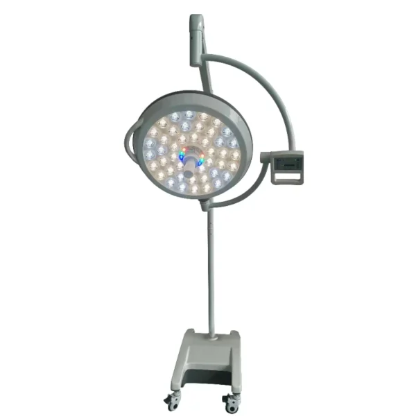 Close-up of intuitive touch controls on a high-end surgical operating light