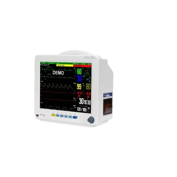 Medical Patient Monitor Connected to Hospital Central Nursing Station via WiFi