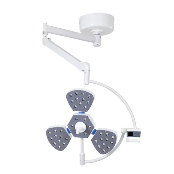 LED3 improved LED surgical lamp with adjustable 160,000Lux brightness and color temperature control, showing multi-head design.