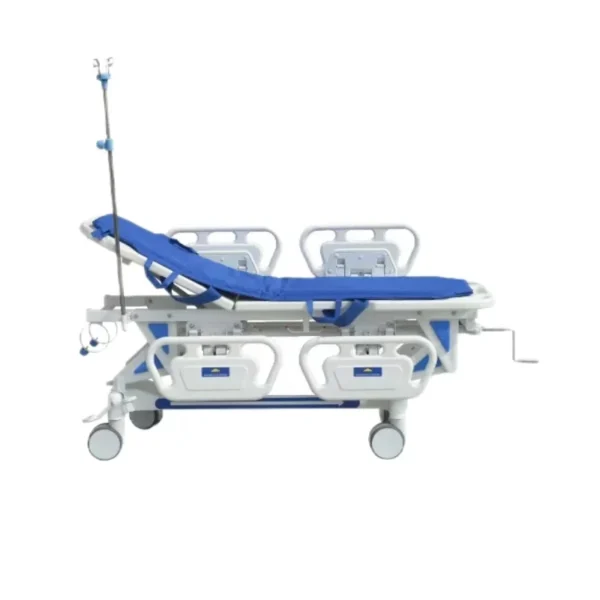 Heavy-duty manual patient transfer stretcher for emergency and hospital recovery areas