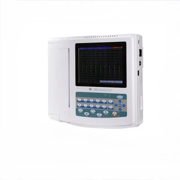 12-channel ECG device with full-color touchscreen and automatic interpretation